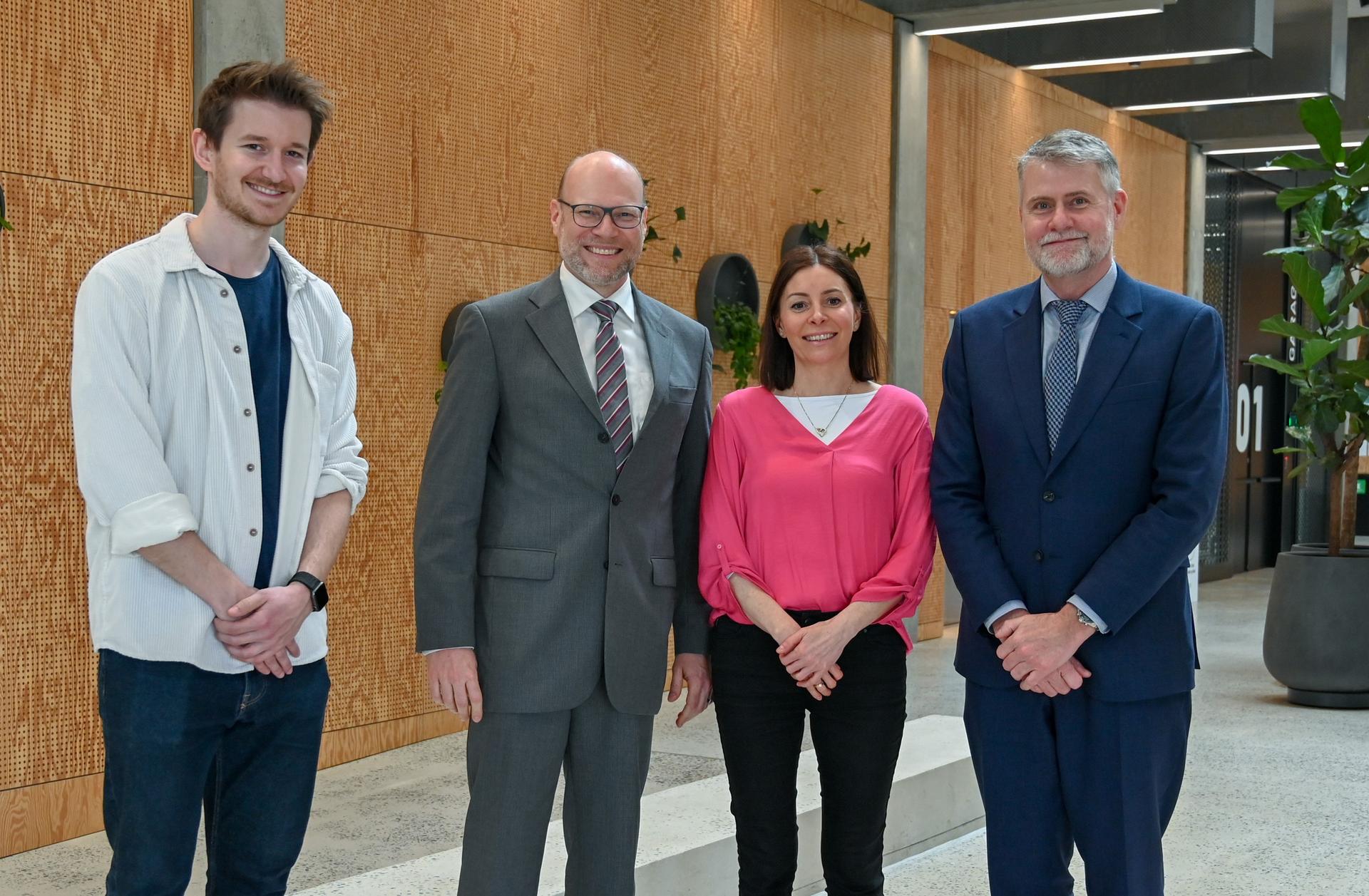 Thomas Bak, Werner Teutsch, Izabela Ewa Nielsen, and Alex Elkjær Vasegaard. Photo: Mette Hjorth Rasmussen
